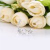 Brincos Petit Flor de quatro pétalas drapeadas Pandora - 297936CZ