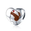 Charm Anjo em enfermeira branca estilo Pandora - SCC1547 Charm Anjo em enfermeira branca estilo Pandora - SCC1547