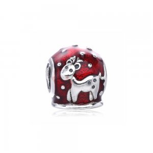 Charm PANDORA de Prata e Esmalte Snow Globe - 791228EN12