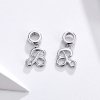 Charm Pendente Letra B estilo Pandora - SCC1183-B
