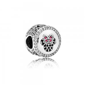 Charm Pandora de prata Disney, Mickey & Minnie Espumante Icons Charm Pandora de prata Disney, Mickey & Minnie Espumante Icons