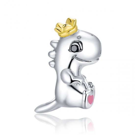 Charm Dinossauro pequeno estilo Pandora - SCC1674  Clique na imagem para fechar