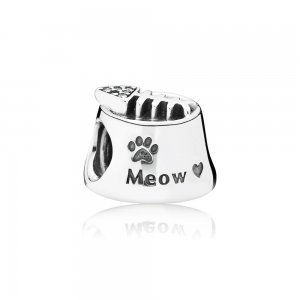 Charm berloques PANDORA Tigela Miau Charm berloques PANDORA Tigela Miau