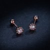 Brincos Petit Brilho Suave estilo Pandora Rose - BSE219