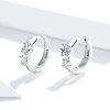 Brinco Argolas Cute Paw Print estilo Pandora - SCE938