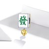 Charm Dois tons Mahjong Tiles estilo Pandora - SCC1751
