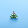Pingente Pandora de prata Sinos verdes