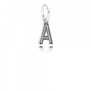 Pingente PANDORA de Prata Brilhante Letra A - 791313CZ
