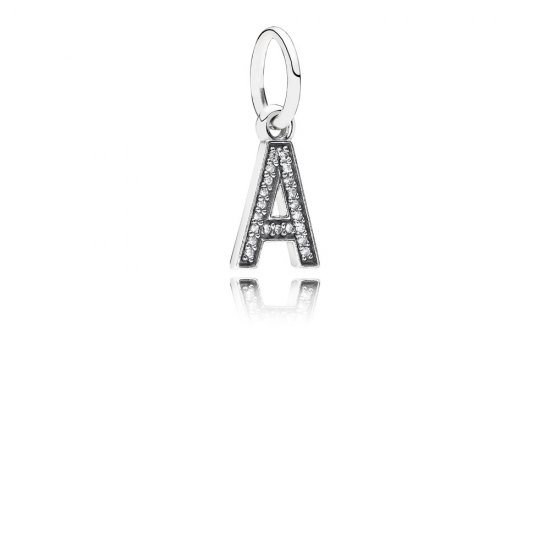 Pingente PANDORA de Prata Brilhante Letra A - 791313CZ  Clique na imagem para fechar