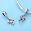 Charm Pendente Coração a Coração estilo Pandora - SCC735