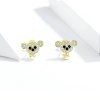 Brincos Petit Urso fofo estilo Pandora - SCE788