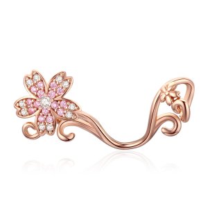 Charm Flores de cerejeira estilo Pandora Rosa - SCC1033-C Charm Flores de cerejeira estilo Pandora Rosa - SCC1033-C