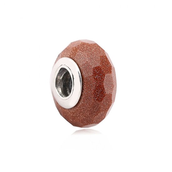 Charm berloques Pandora de prata Marrom Fascinante  Clique na imagem para fechar