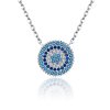 Colar Círculo Azul life Pandora - SCN099