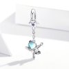 Charm Pendente Nave espacial e astronauta estilo Pandora - SCC1695