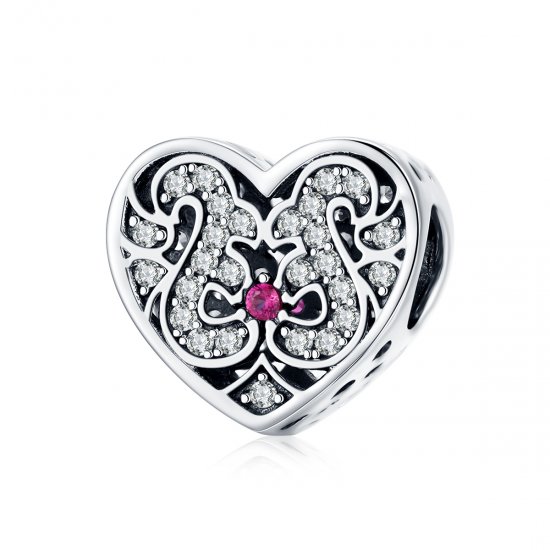 Charm Sempre em meu coração estilo Pandora - SCC1415  Clique na imagem para fechar