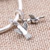 Charm com Pendente PANDORA Pássaro da Paz - 791394CCZ