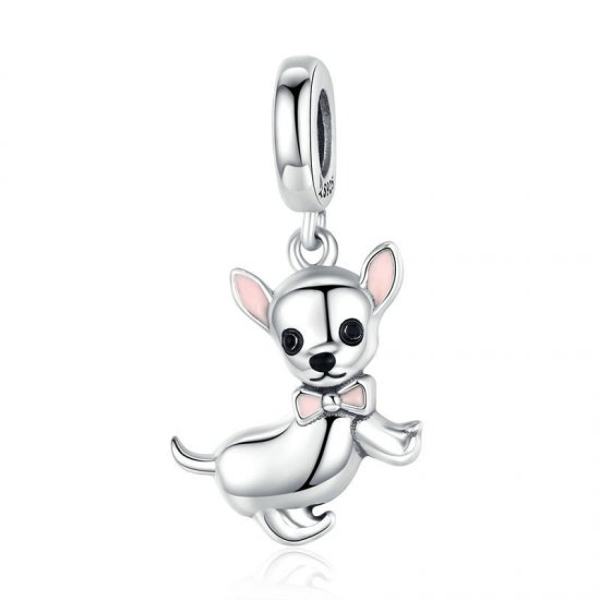 Charm Pendente Chihuahua estilo Pandora - SCC1317  Clique na imagem para fechar