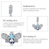 Charm Pendente Abelha Azul estilo Pandora - SCC1480