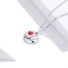 Colar Anjo de branco Estetoscópio amor estilo Pandora - SCN426