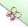 Brinco Vidro Murano Rosa & Sai Pandora - 288317PMU