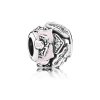 Charm PANDORA Delicada Flor Rosa - 791527EN40