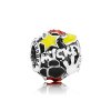 Charm Pandora de prata Mickey Mouse "Mickey Mania" Charm Pandora de prata Mickey Mouse "Mickey Mania"