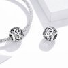 Charm Flores com orifícios, letra P estilo Pandora - SCC1444-P