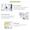 Charm Dois tons Flores e borboletas estilo Pandora - SCC546