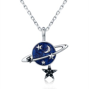 Colar Planeta misterioso estilo Pandora - SCN230 Colar Planeta misterioso estilo Pandora - SCN230