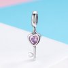 Charm Pendente Coração & Chave estilo Pandora - SCC638
