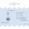 Charm Pendente Tartaruga de vidro Murano Azul estilo Pandora - SCC1804