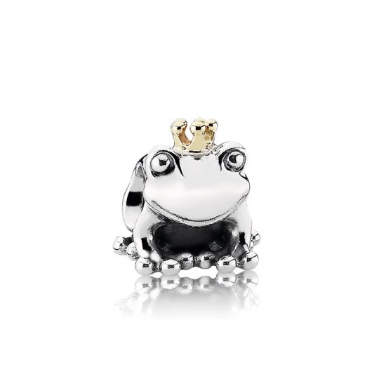 Charm PANDORA de Prata e Ouro Sapo Príncipe - 791118  Clique na imagem para fechar
