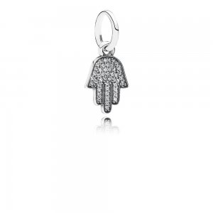 Charm PANDORA de Prata Pendente Brilhante Amuleto de Proteção - 791307CZ Charm PANDORA de Prata Pendente Brilhante Amuleto de Proteção - 791307CZ