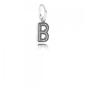 Pingente PANDORA de Prata Brilhante Letra B - 791314CZ Pingente PANDORA de Prata Brilhante Letra B - 791314CZ