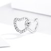 Charm Corações entrelaçados estilo Pandora - SCC1563