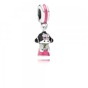Charm com Pendente PANDORA Boneca Coreana - 791387ENMX Charm com Pendente PANDORA Boneca Coreana - 791387ENMX