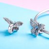 Charm Borboleta glitter estilo Pandora - BSC061