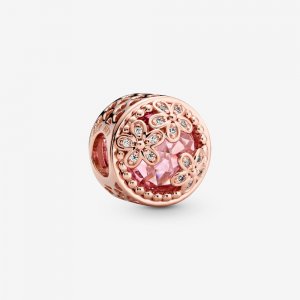 Charm Flor de Margarida Rosa Brilhante Pandora Rosa - 782055C01 Charm Flor de Margarida Rosa Brilhante Pandora Rosa - 782055C01