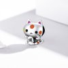 Charm Gato Auspicioso que Agarra Dinheiro estilo Pandora - SCC1855