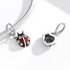 Charm Pendente Joaninha seis estrelas estilo Pandora - SCC1874