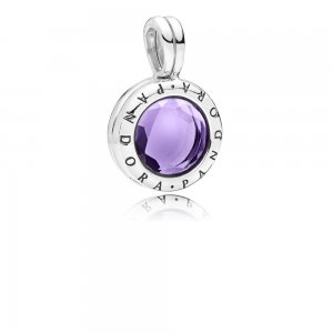 PANDORA Petite Locket Facetado Roxo - 797662SAM