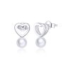 Brincos Petit Pearl Drop estilo Pandora - SCE869
