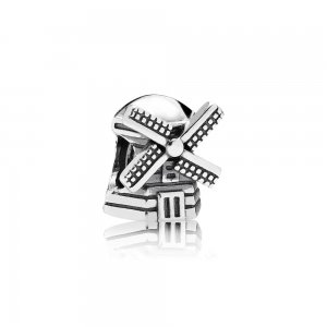 Charm berloques PANDORA De Prata Moinho De Vento