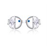 Brincos Petit Kiss Fish estilo Pandora - BSE204 Brincos Petit Kiss Fish estilo Pandora - BSE204