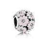 Charm PANDORA Flores do Campo Rosa - 791488EN68 Charm PANDORA Flores do Campo Rosa - 791488EN68