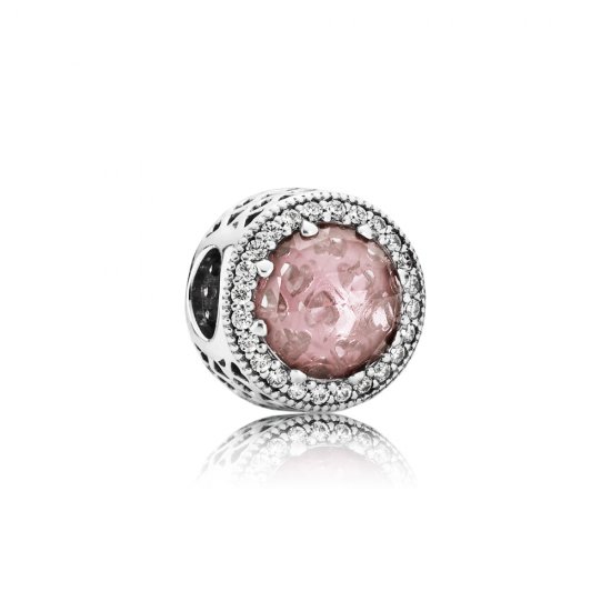 Charm PANDORA Radiante Rosa Blush - 791725NBP  Clique na imagem para fechar