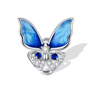 Charm Borboleta colorida estilo Pandora - BSC405 Charm Borboleta colorida estilo Pandora - BSC405