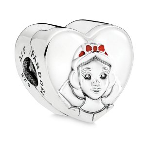 Charm Pandora de prata Retrato do branco da neve Charm Pandora de prata Retrato do branco da neve