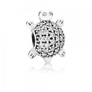 Charm PANDORA Brilhante Tartaruga do Mar - 791538CZ Charm PANDORA Brilhante Tartaruga do Mar - 791538CZ